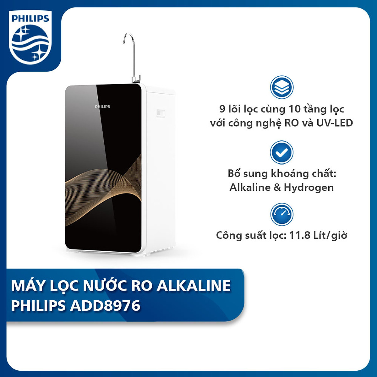 Máy lọc nước RO Alkaline Philips ADD8976 10