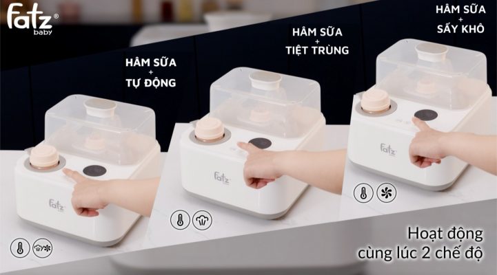 Máy có thể hoạt động cùng lúc hai chế độ