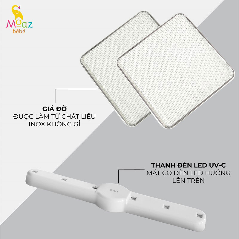 Hệ thống giá đỡ của máy tiệt trùng uvc